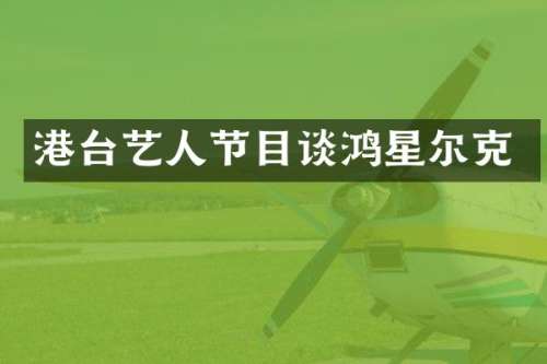 港台艺人节目谈鸿星尔克
