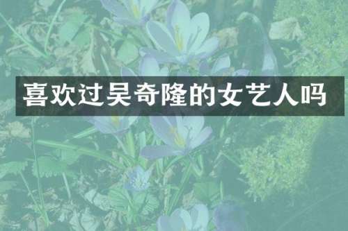 喜欢过吴奇隆的女艺人吗