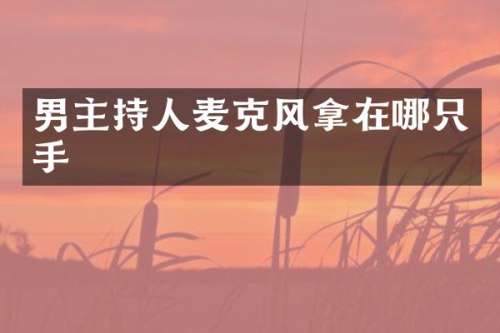 男主持人麦克风拿在哪只手
