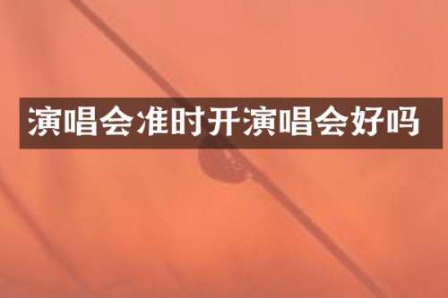 演唱会准时开演唱会好吗