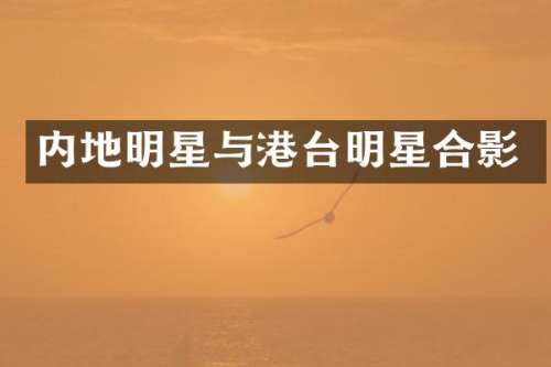 内地明星与港台明星合影
