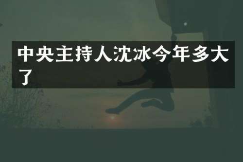 中央主持人沈冰今年多大了