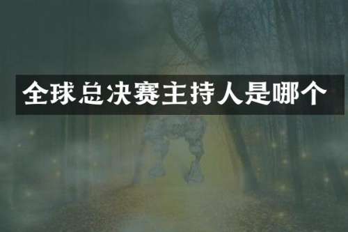 全球总决赛主持人是哪个