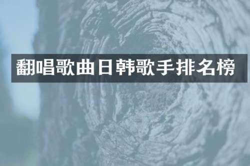 翻唱歌曲日韩歌手排名榜