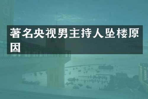 著名央视男主持人坠楼原因