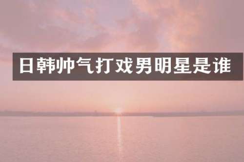 日韩帅气打戏男明星是谁