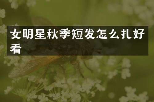女明星秋季短发怎么扎好看