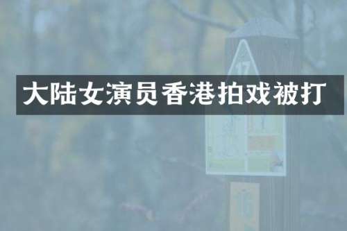 大陆女演员香港拍戏被打