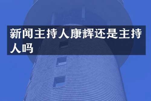 新闻主持人康辉还是主持人吗