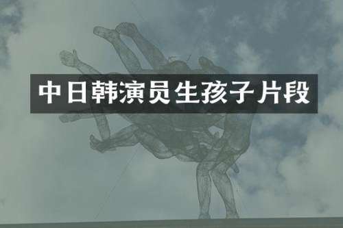 中日韩演员生孩子片段