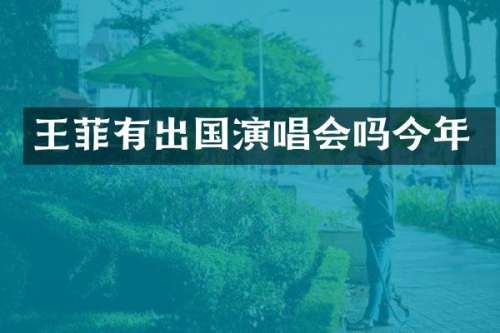 王菲有出国演唱会吗今年