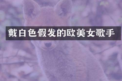 戴白色假发的欧歌手