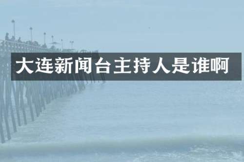 大连新闻台主持人是谁啊