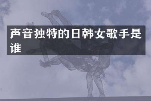 声音独特的日韩女歌手是谁
