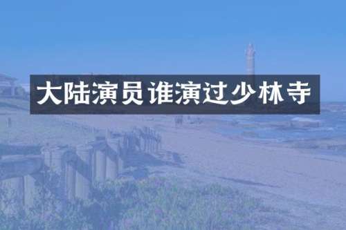 大陆演员谁演过少林寺