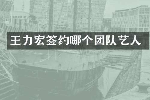 王力宏签约哪个团队艺人