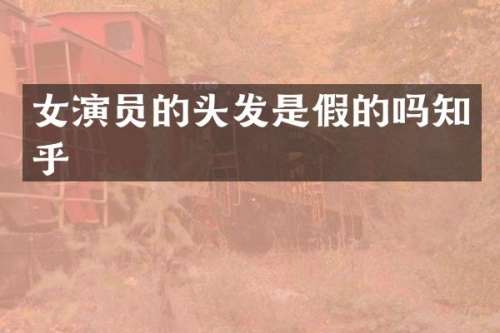 女演员的头发是假的吗知乎