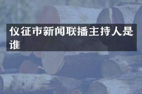 仪征市新闻联播主持人是谁