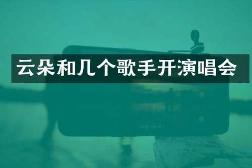 云朵和几个歌手开演唱会