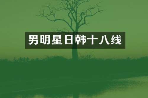 男明星日韩十八线
