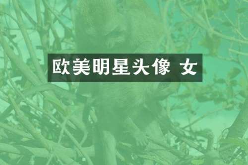 欧美明星头像 女