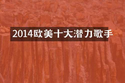 2014欧美十大潜力歌手