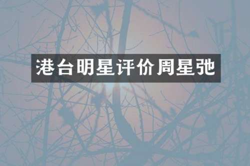 港台明星评价周星弛