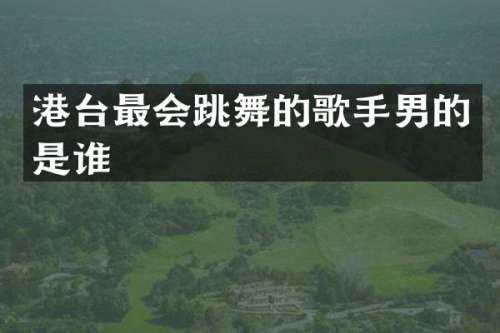 港台最会跳舞的歌手男的是谁