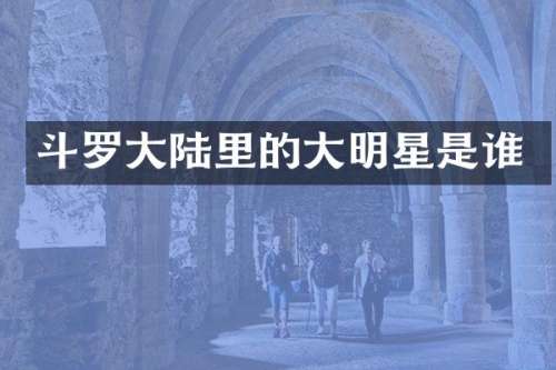 斗罗大陆里的大明星是谁
