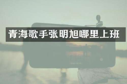 青海歌手张明旭哪里上班