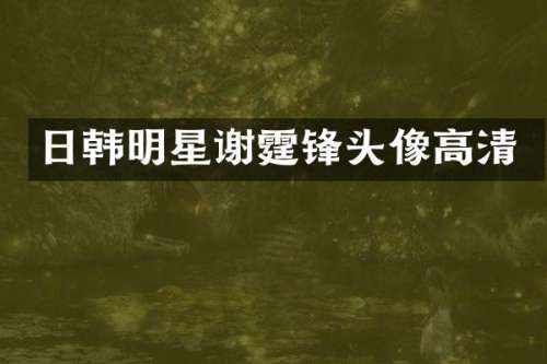 日韩明星谢霆锋头像高清