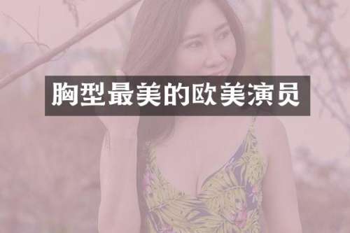 型最美的欧美演员