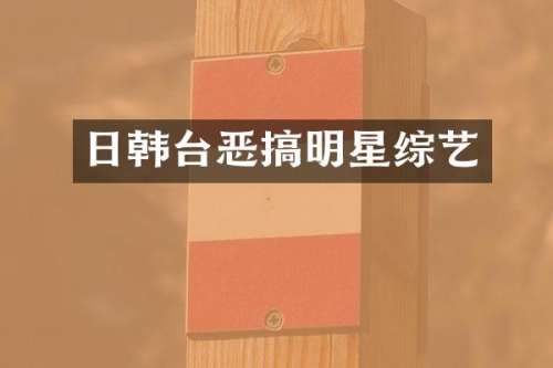 日韩台恶搞明星综艺