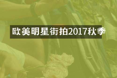 欧美明星街拍2017秋季