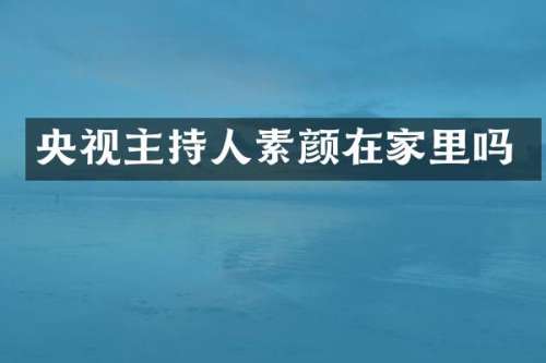 央视主持人素颜在家里吗