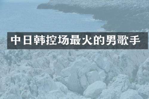 中日韩控场最火的男歌手