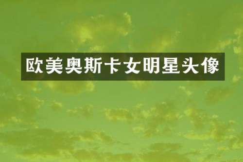 欧美奥斯卡女明星头像
