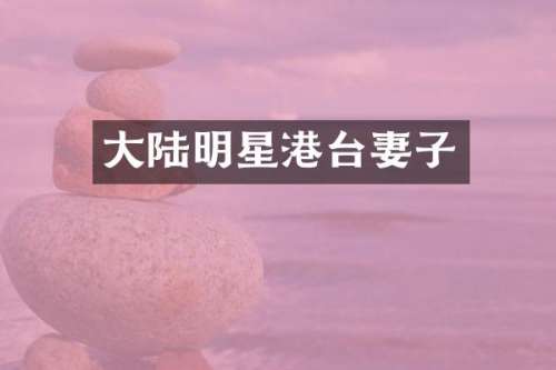 大陆明星港台妻子