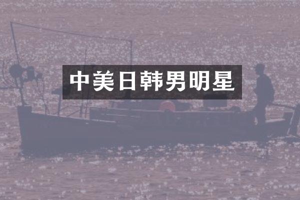 中美日韩男明星