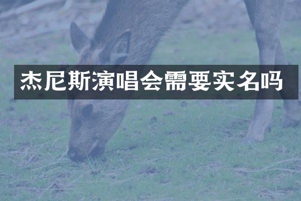 杰尼斯演唱会需要实名吗