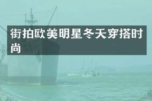 街拍欧美明星冬天穿搭时尚