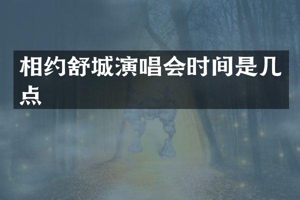 相约舒城演唱会时间是几点