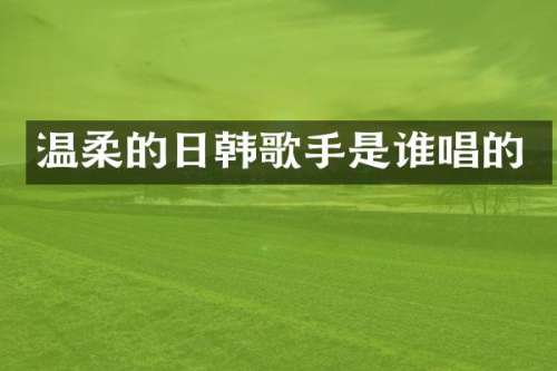 温柔的日韩歌手是谁唱的