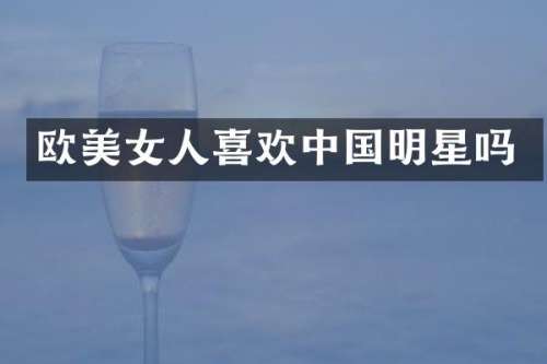 欧人喜欢中国明星吗