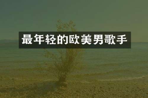 最年轻的欧美男歌手