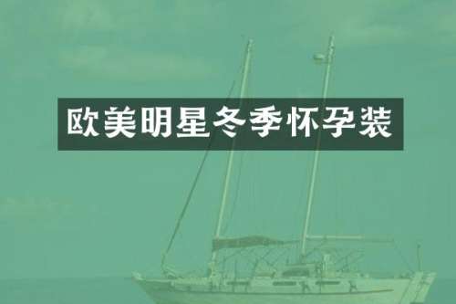 欧美明星冬季怀孕装