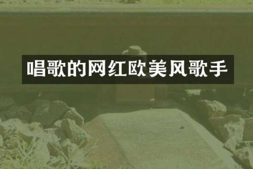 唱歌的网红欧美风歌手