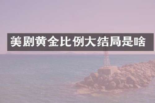 美剧黄金比例大结局是啥