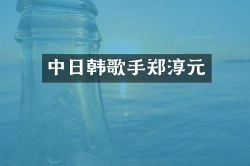 中日韩歌手郑淳元