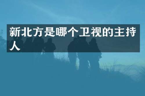 新北方是哪个卫视的主持人